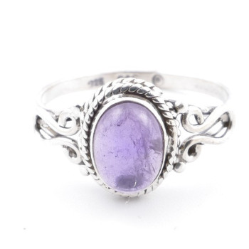 Amethyst - silver ring
