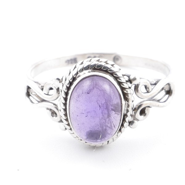 Amethyst - silver ring