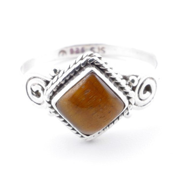 Tiger eye - silver ring
