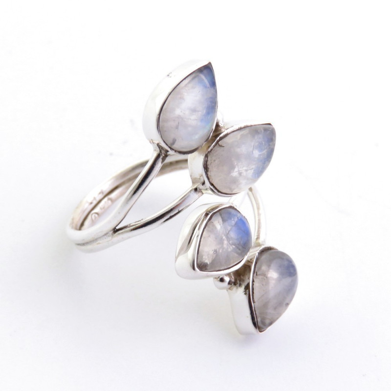 Moonstone - silver ring