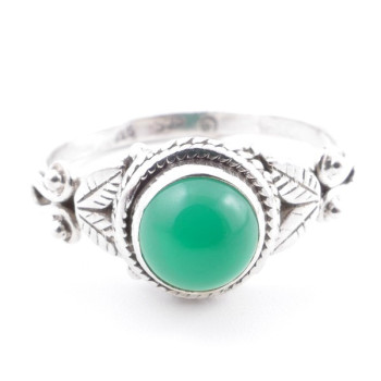 Aventurine - silver ring