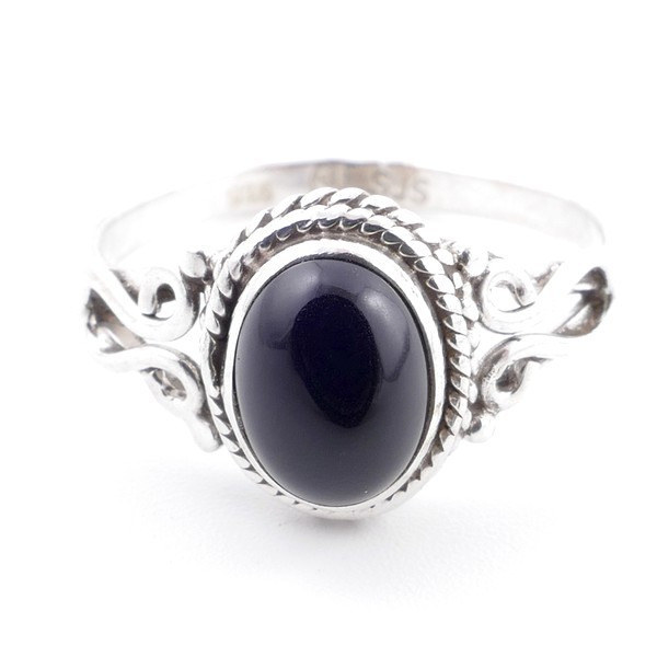 Onyx - silver ring