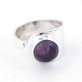 Amethyst - silver ring