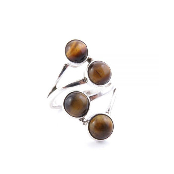 Tiger eye - silver ring