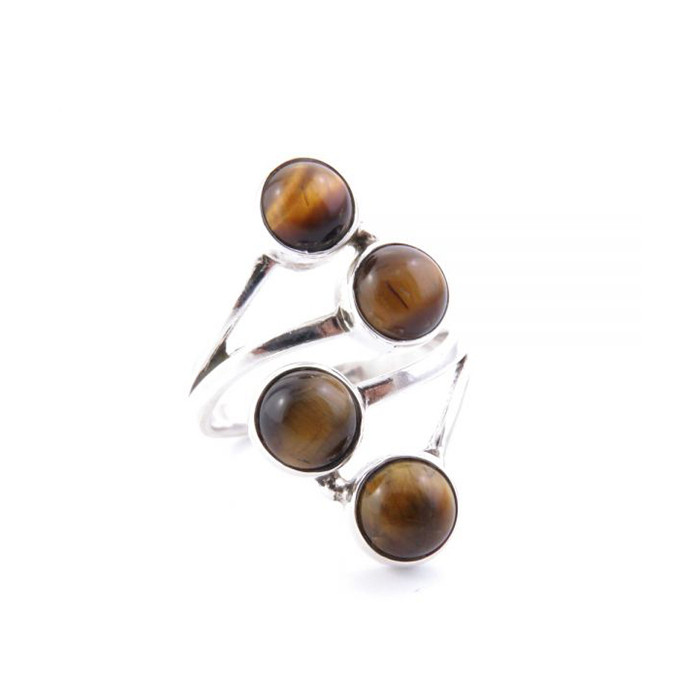 Tiger eye - silver ring