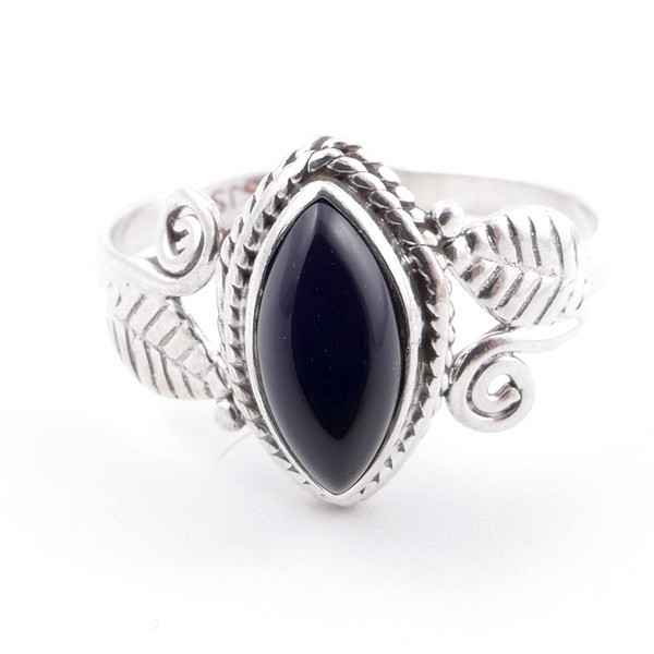Onyx - silver ring