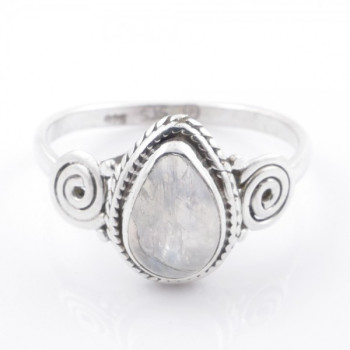 Moonstone - silver ring