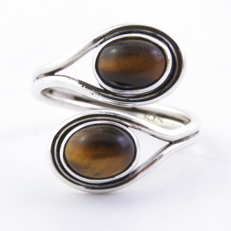 Tiger eye - silver ring