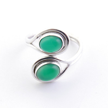Aventurine - silver ring