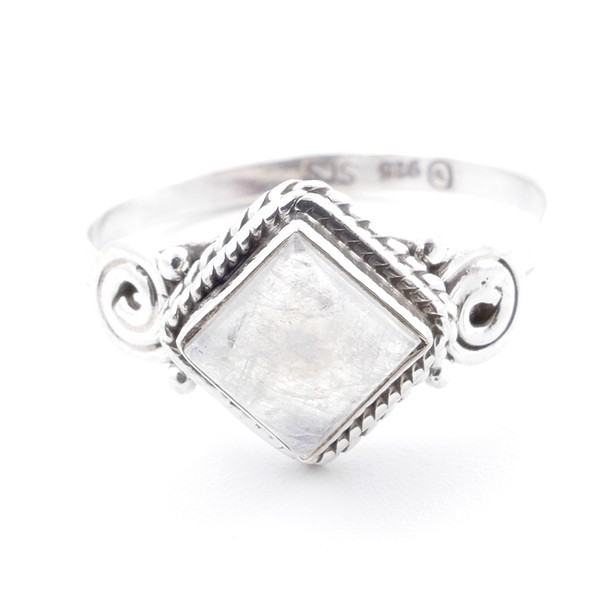 Moonstone - silver ring