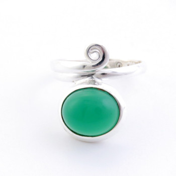 Aventurine - silver ring