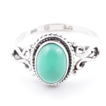 Aventurine - silver ring