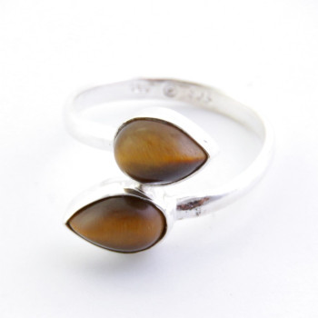Tiger eye - silver ring