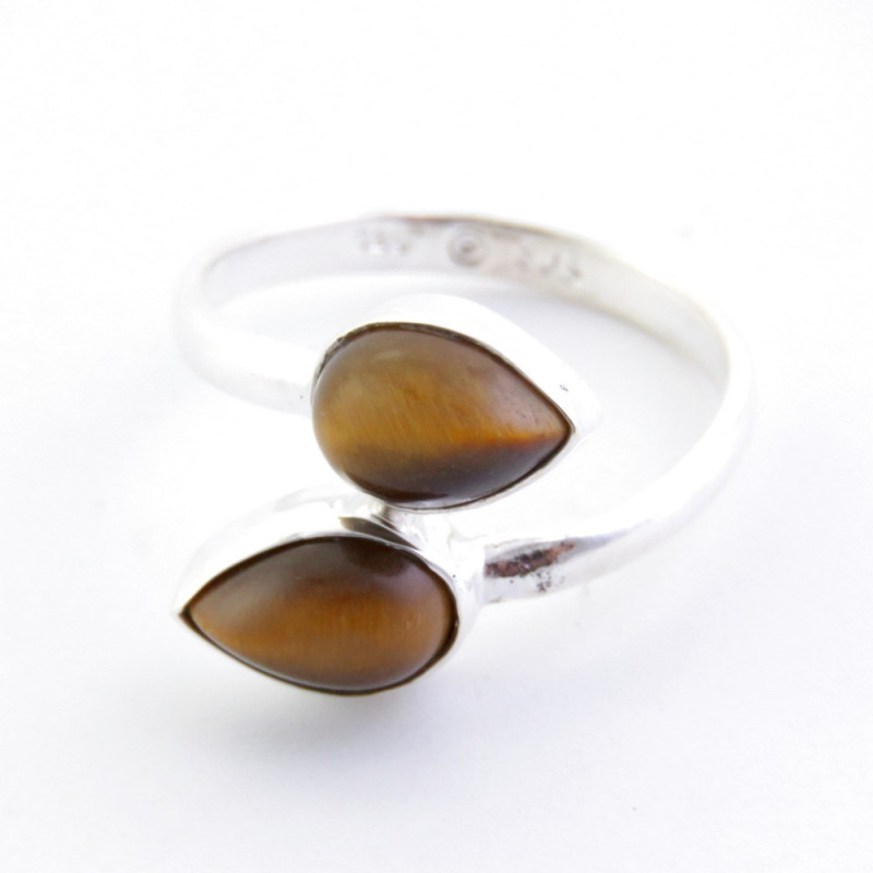 Tiger eye - silver ring