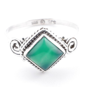 Aventurine - silver ring