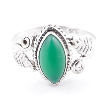 Aventurine - silver ring