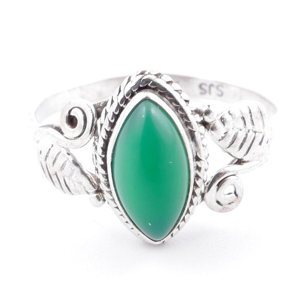 Aventurine - silver ring