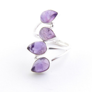 Amethyst - silver ring