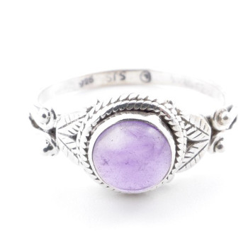 Amethyst - silver ring