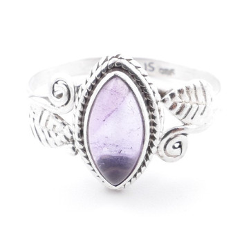 Amethyst - silver ring