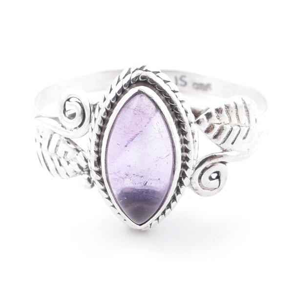 Amethyst - silver ring