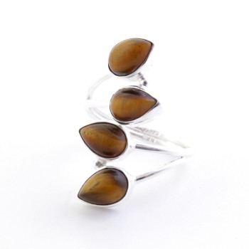 Tiger eye - silver ring