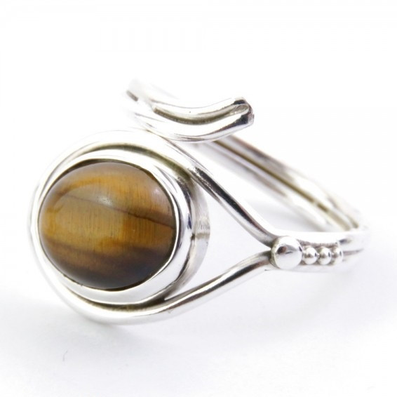 Tiger eye - silver ring