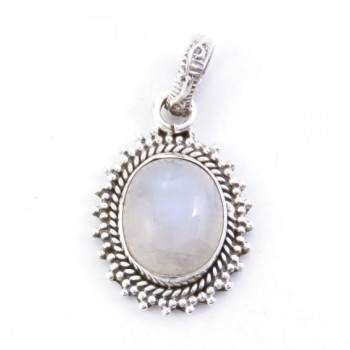 Moonstone - silver pendant