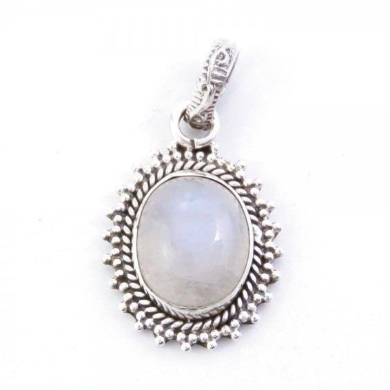 Moonstone - silver pendant