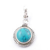 Turquoise - silver pendant