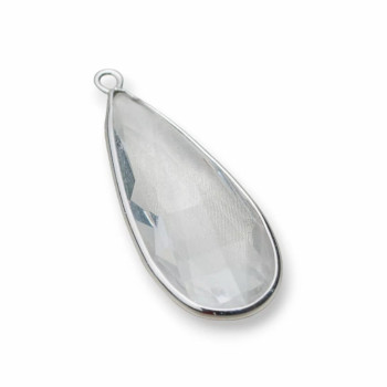 Silver pendant with crystal