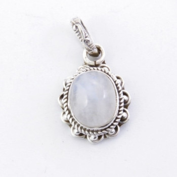 Moonstone - silver pendant