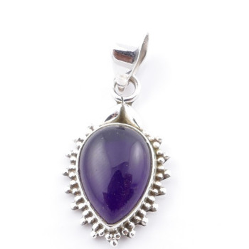 Amethyst - silver pendant