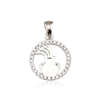 Aquarius - Silver pendant