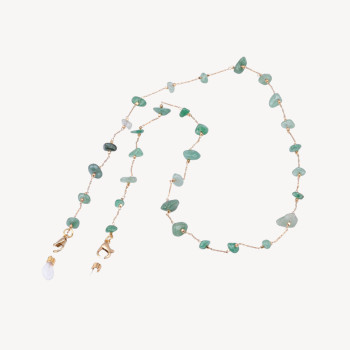 Amazonite eyeglass chain